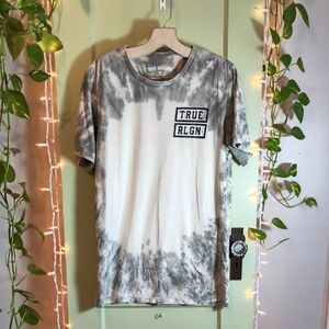 Women's True Religion Grey Cream Tye Dye Outlaws LA Rebels Misfits XL